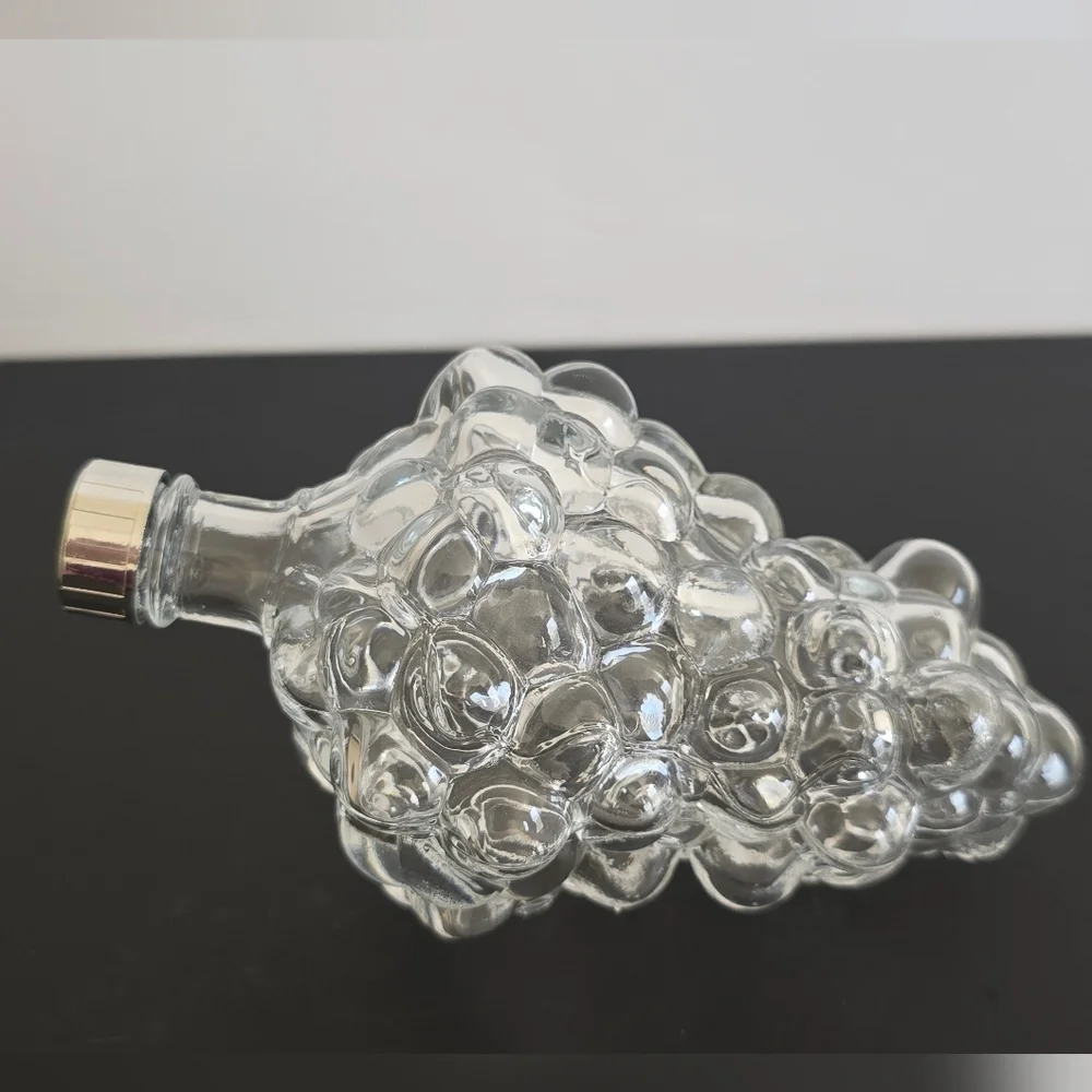 Grape Cluster Glass Bottles (Set Of 3) Made In France, approx. 6